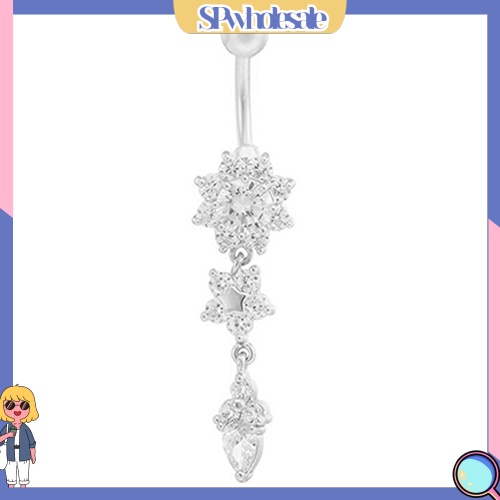 [SPwholesale] Khuyên rốn hình giọt nước đính đá thời trang cho nữ