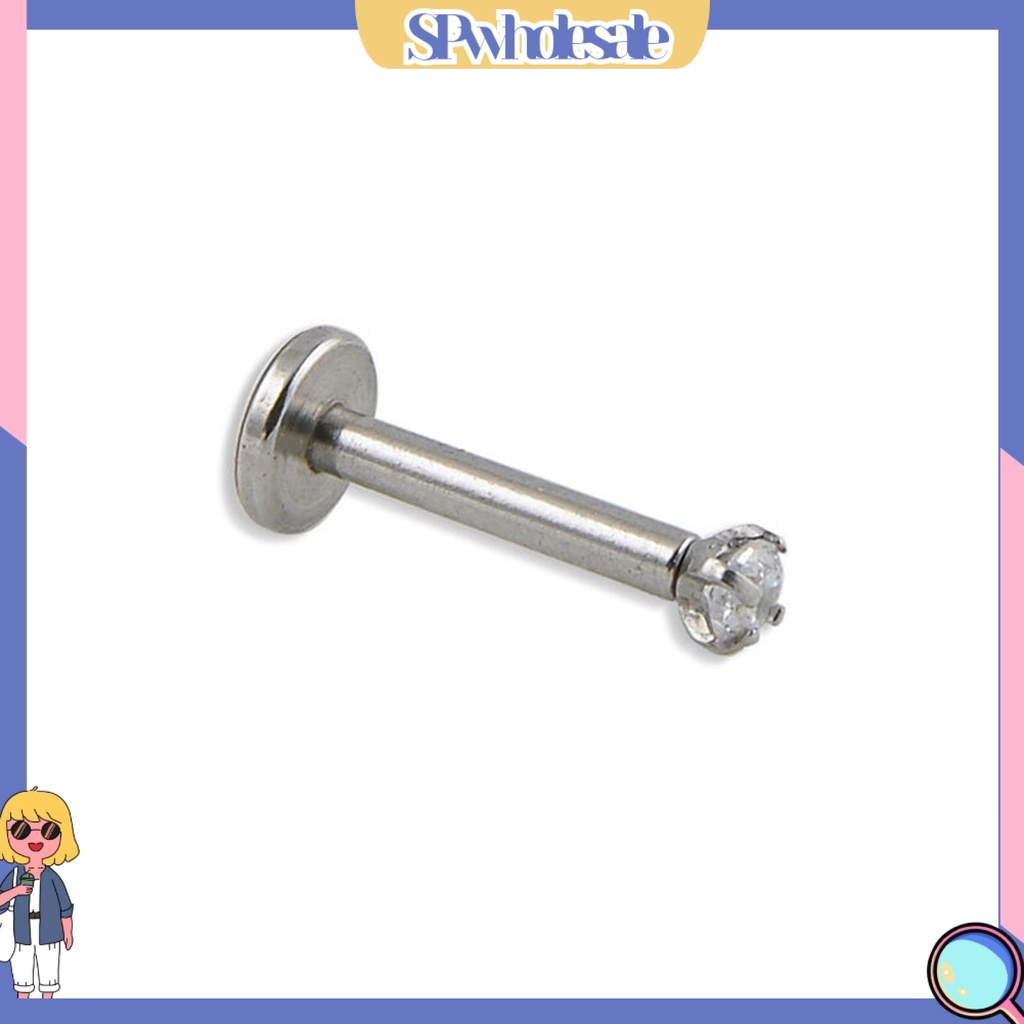 {SPwholesale} 1 khuyên mũi unisex đính đá lấp lánh 16G