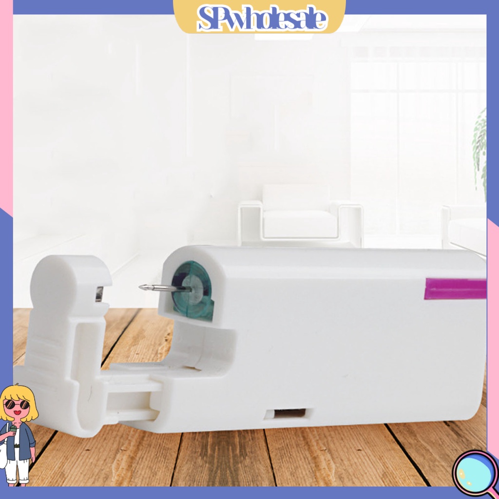 {SPwholesale} Dụng Cụ Xỏ Khuyên Tai Bằng Thép Không Gỉ Sử Dụng Một Lần