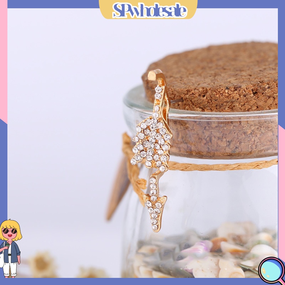 {SPwholesale} Khuyên Vành Tai Hình Mũi Tên Đính Đá Cá Tính
