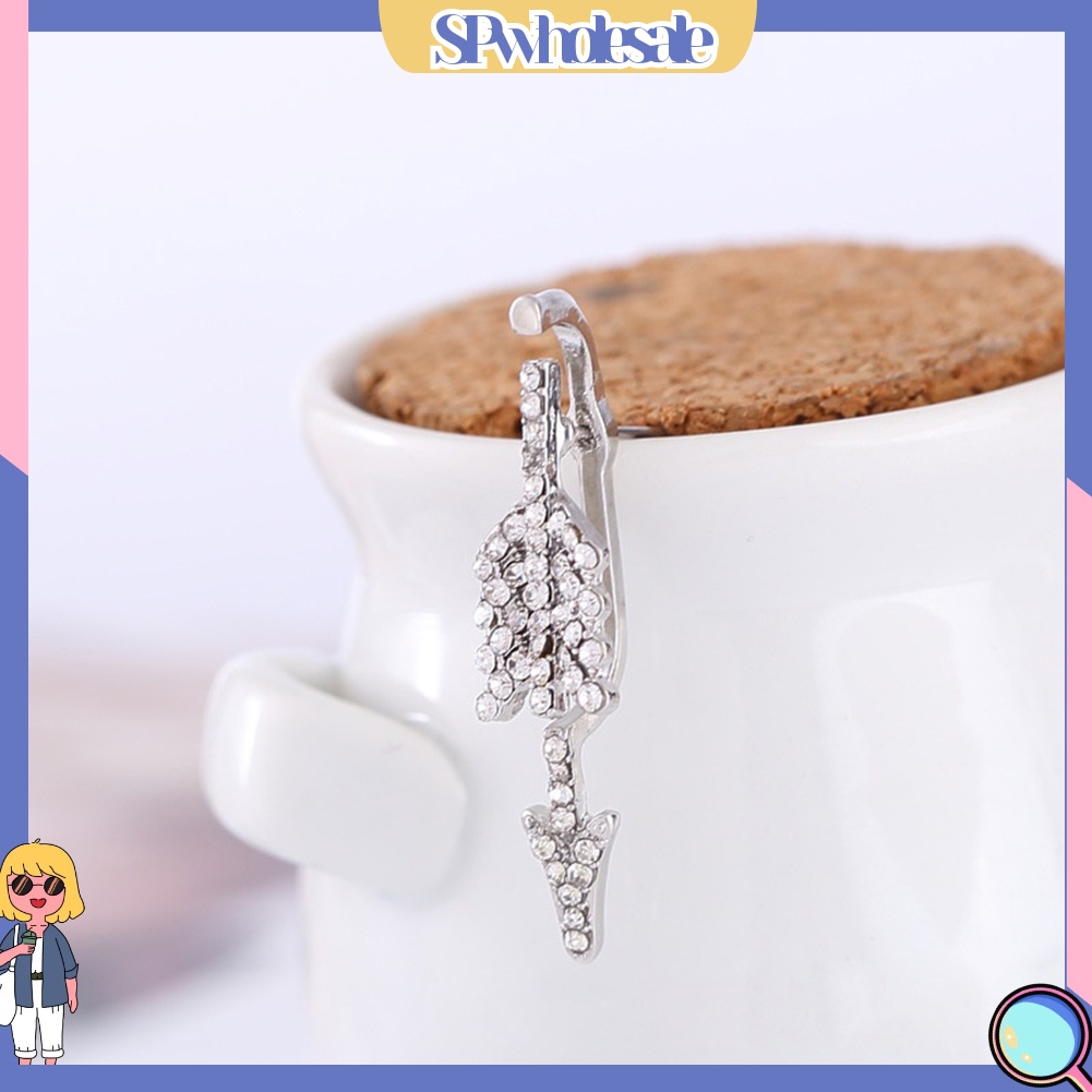 {SPwholesale} Khuyên Vành Tai Hình Mũi Tên Đính Đá Cá Tính