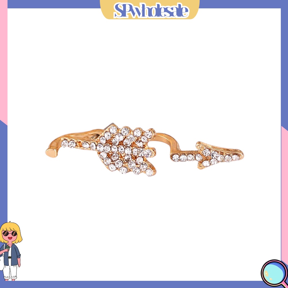 {SPwholesale} Khuyên Vành Tai Hình Mũi Tên Đính Đá Cá Tính