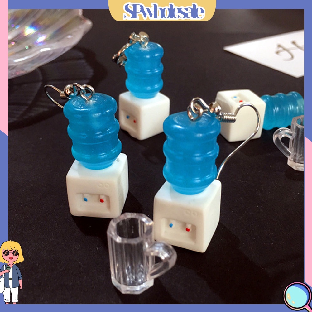 {SPwholesale} Hoa Tai Dáng Dài Hình Bồn Cầu Dễ Thương Cho Nữ