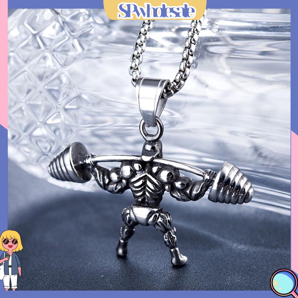 {SPwholesale} vòng cổ Mặt Hình Quả Tạ Tập Tạ