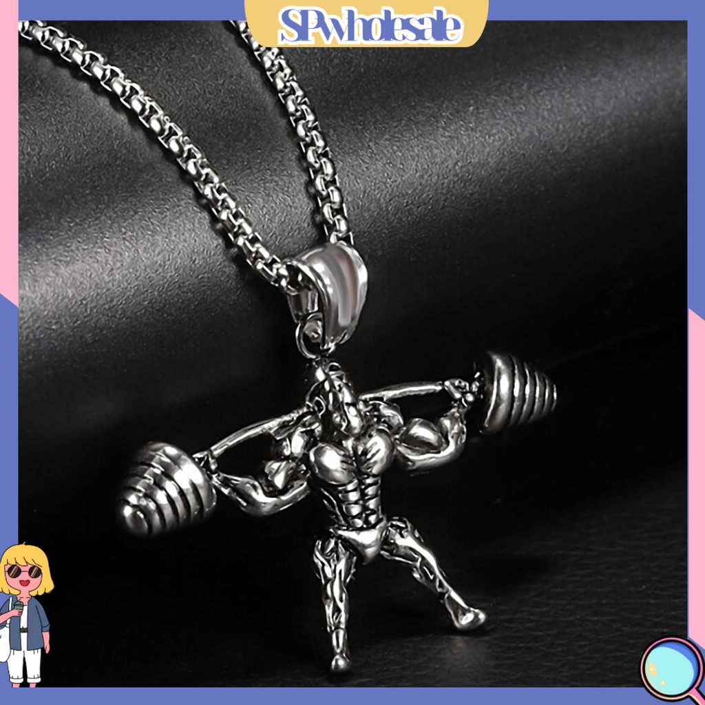 {SPwholesale} vòng cổ Mặt Hình Quả Tạ Tập Tạ