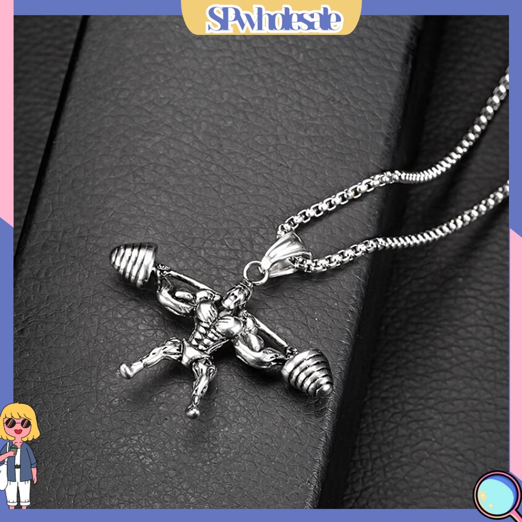 {SPwholesale} vòng cổ Mặt Hình Quả Tạ Tập Tạ