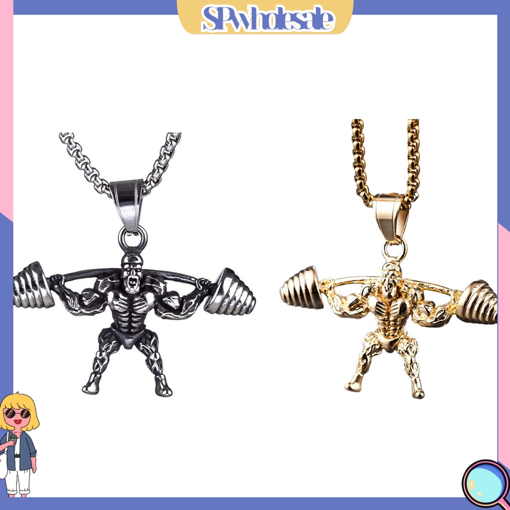 {SPwholesale} vòng cổ Mặt Hình Quả Tạ Tập Tạ