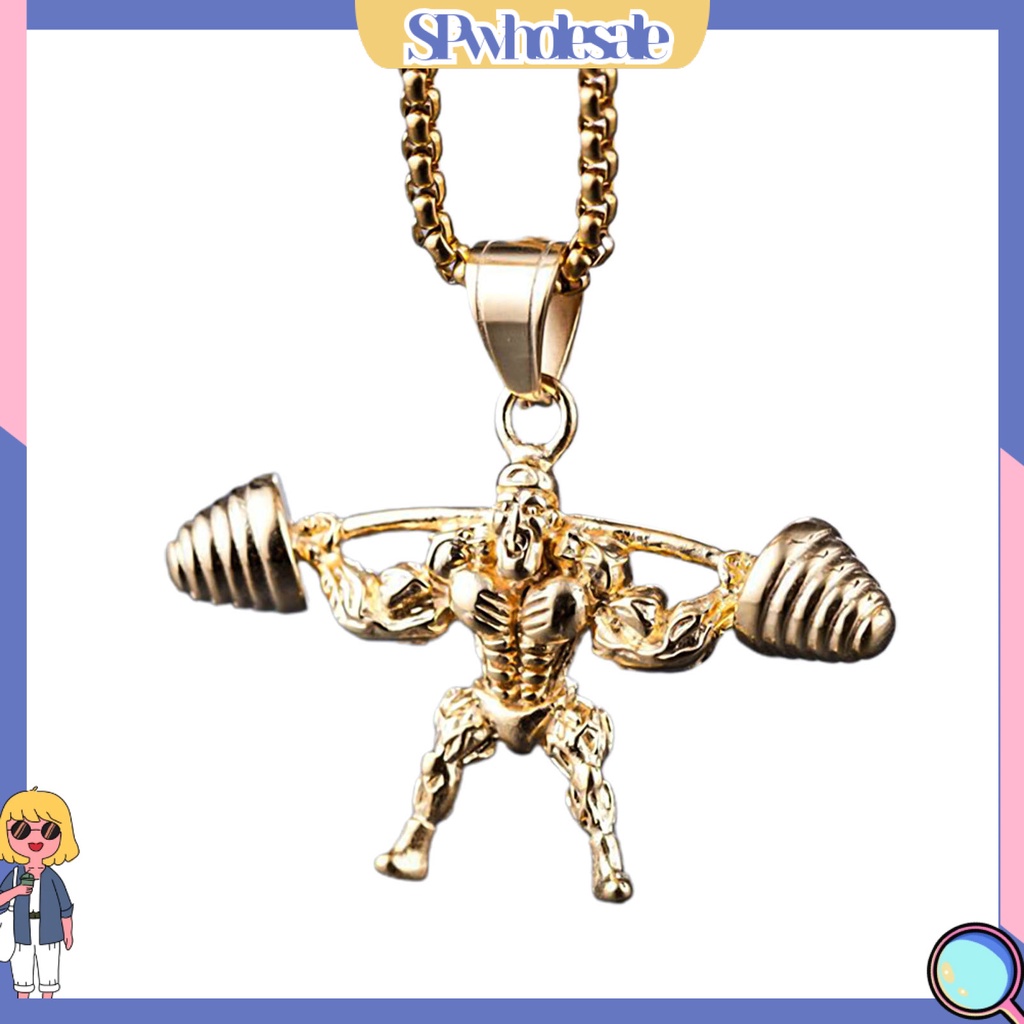 {SPwholesale} vòng cổ Mặt Hình Quả Tạ Tập Tạ