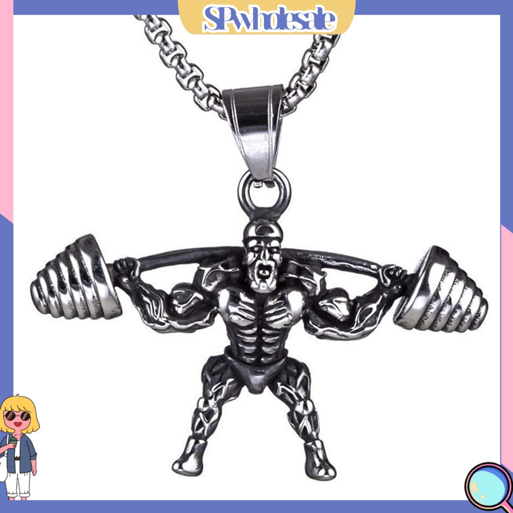 {SPwholesale} vòng cổ Mặt Hình Quả Tạ Tập Tạ