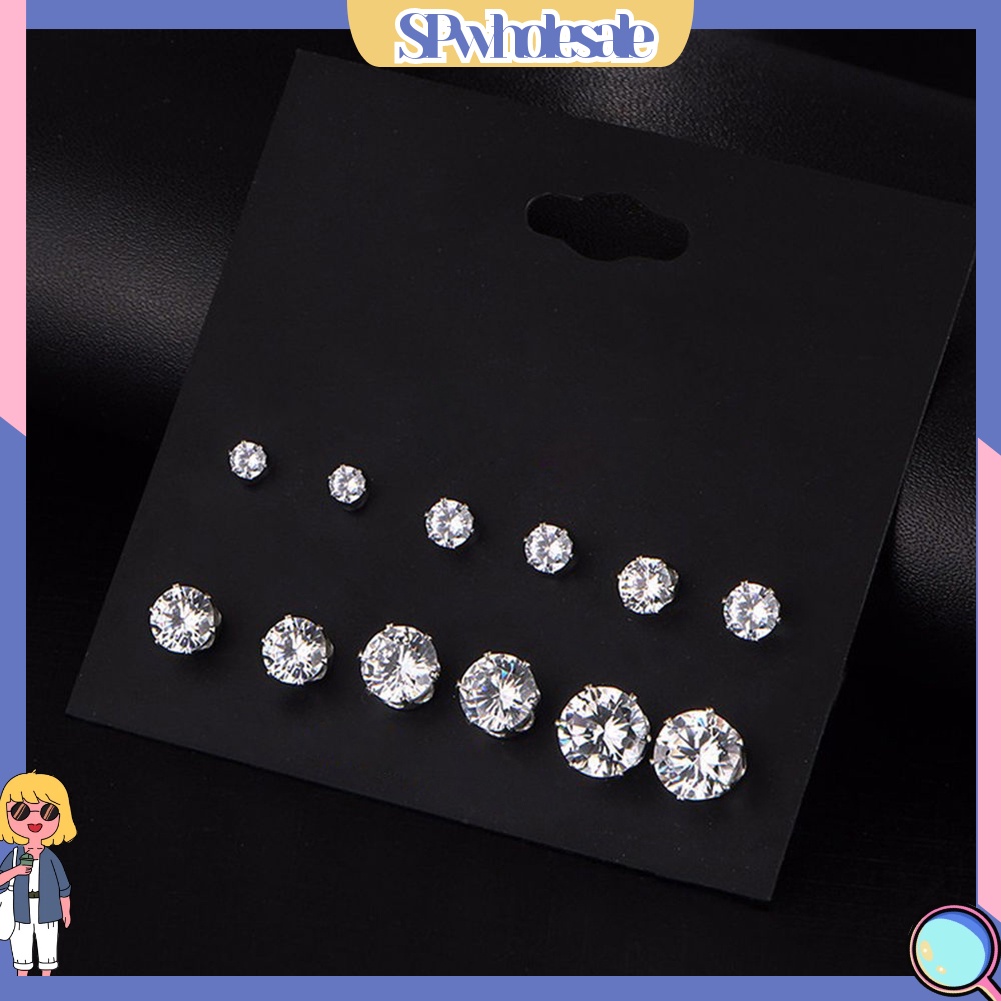 [SPwholesale] Set 6 đôi hoa tai thời trang dành cho nữ