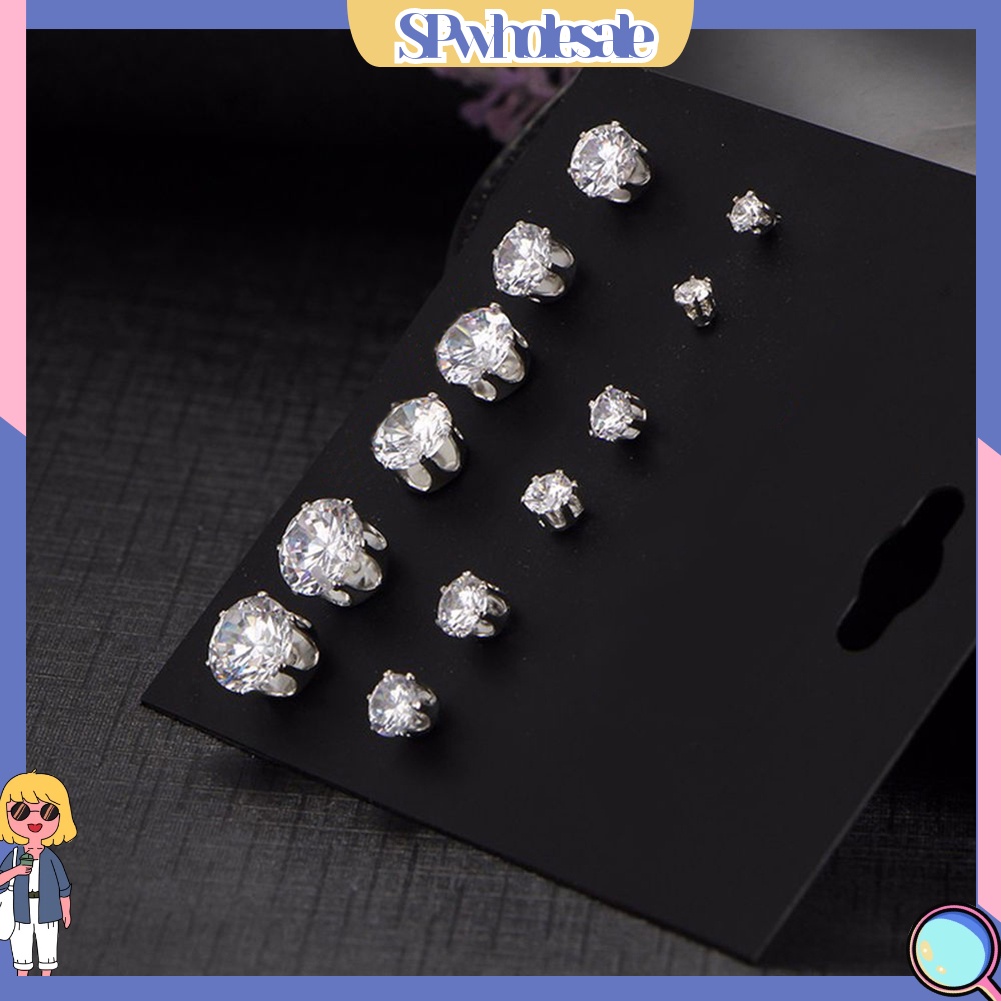 [SPwholesale] Set 6 đôi hoa tai thời trang dành cho nữ