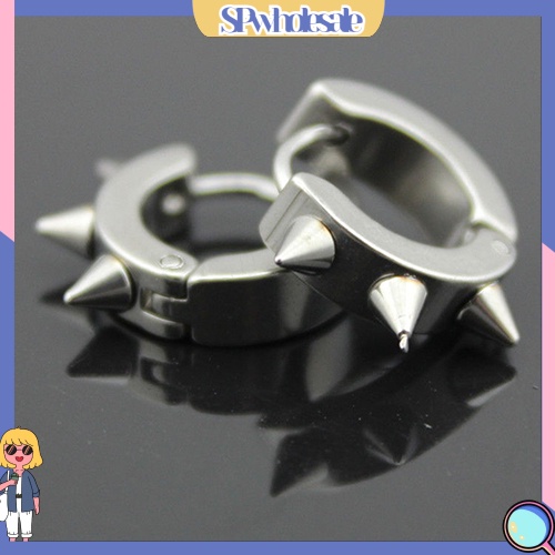 SPwholesale| Bông tai bằng thép không gỉ thời trang phong cách punk gothic cho nam và nữ