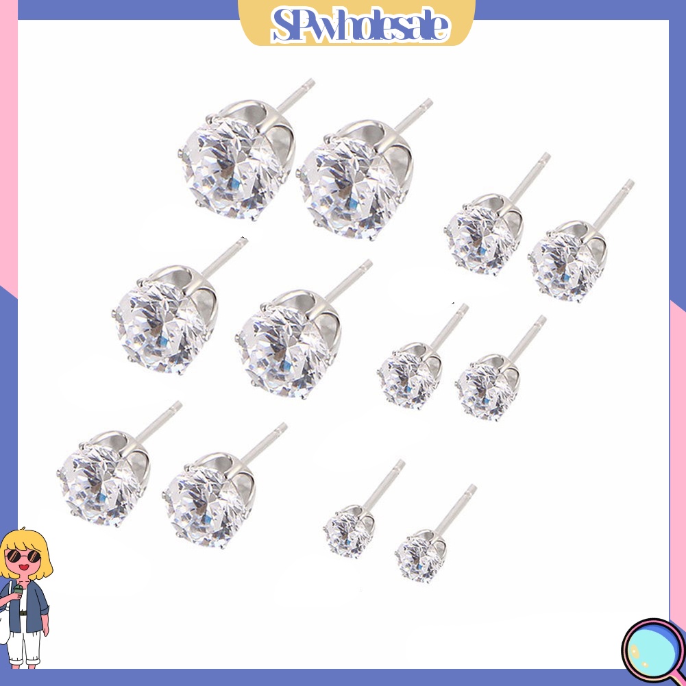 [SPwholesale] Set 6 đôi hoa tai thời trang dành cho nữ