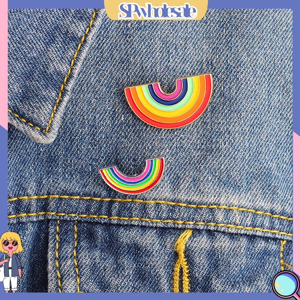 {SPwholesale} Trâm cái áo kiểu dáng hình cầu vồng hoạt hình xinh xắn