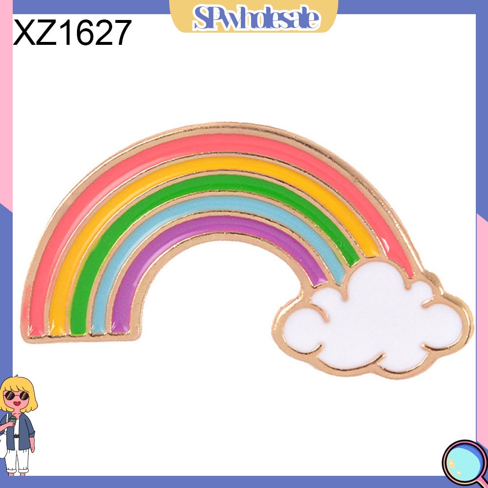 {SPwholesale} Trâm cái áo kiểu dáng hình cầu vồng hoạt hình xinh xắn