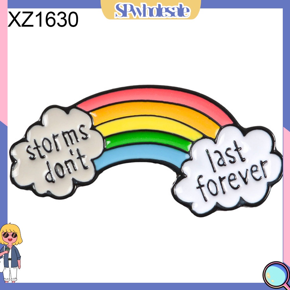 {SPwholesale} Trâm cái áo kiểu dáng hình cầu vồng hoạt hình xinh xắn