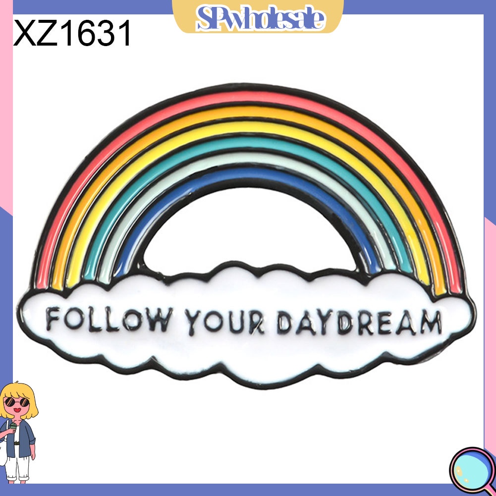 {SPwholesale} Trâm cái áo kiểu dáng hình cầu vồng hoạt hình xinh xắn