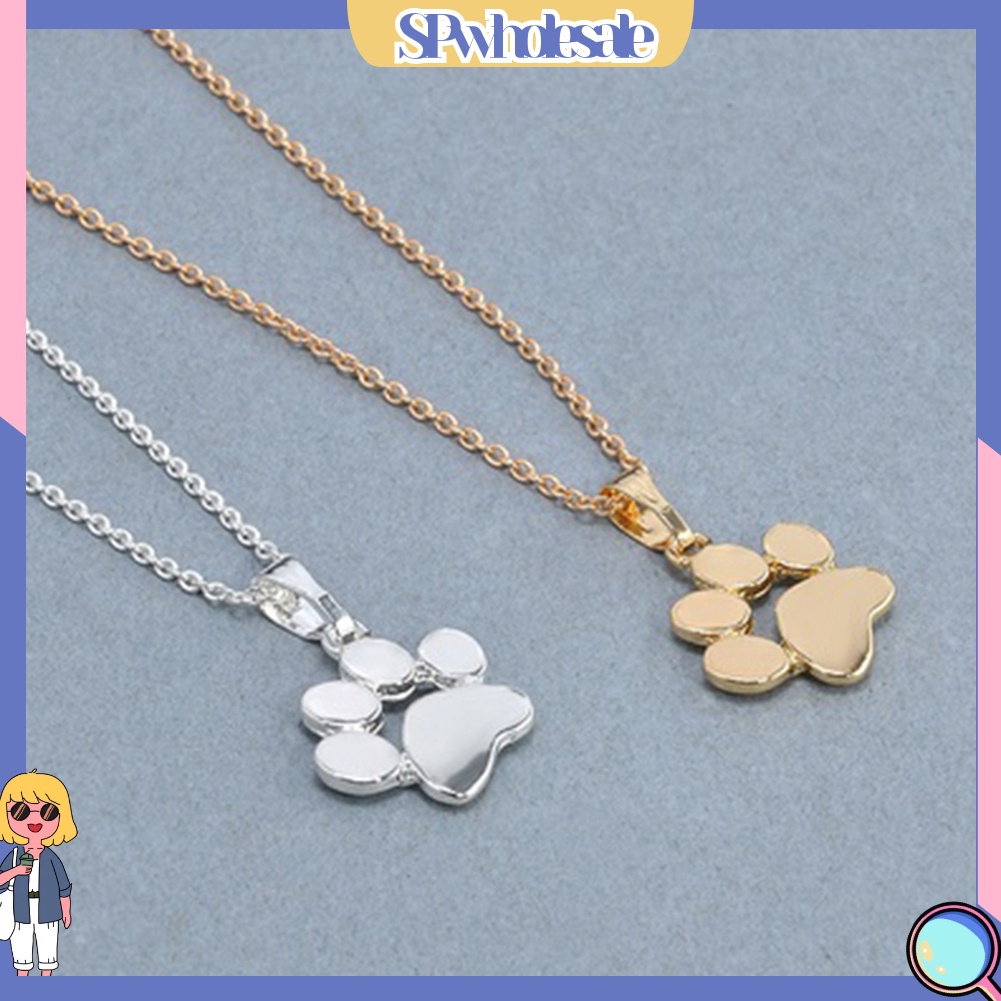 {SPwholesale} Dây chuyền mặt hình dấu chân mèo đáng yêu