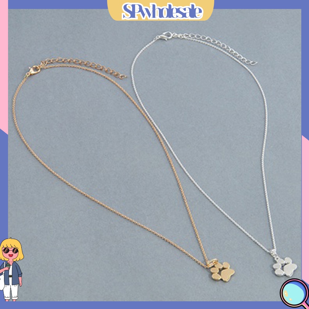 {SPwholesale} Dây chuyền mặt hình dấu chân mèo đáng yêu