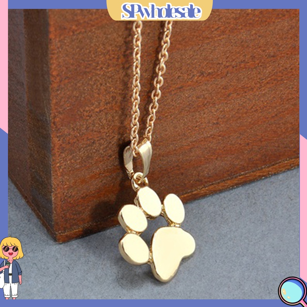 {SPwholesale} Dây chuyền mặt hình dấu chân mèo đáng yêu