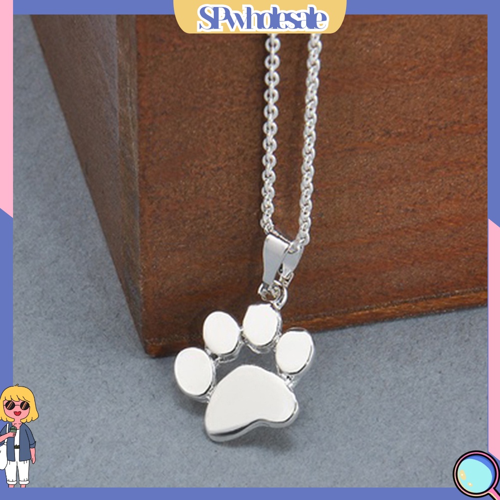 {SPwholesale} Dây chuyền mặt hình dấu chân mèo đáng yêu
