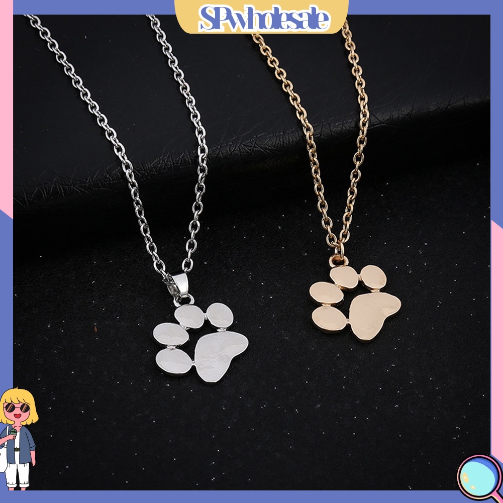{SPwholesale} Dây chuyền mặt hình dấu chân mèo đáng yêu