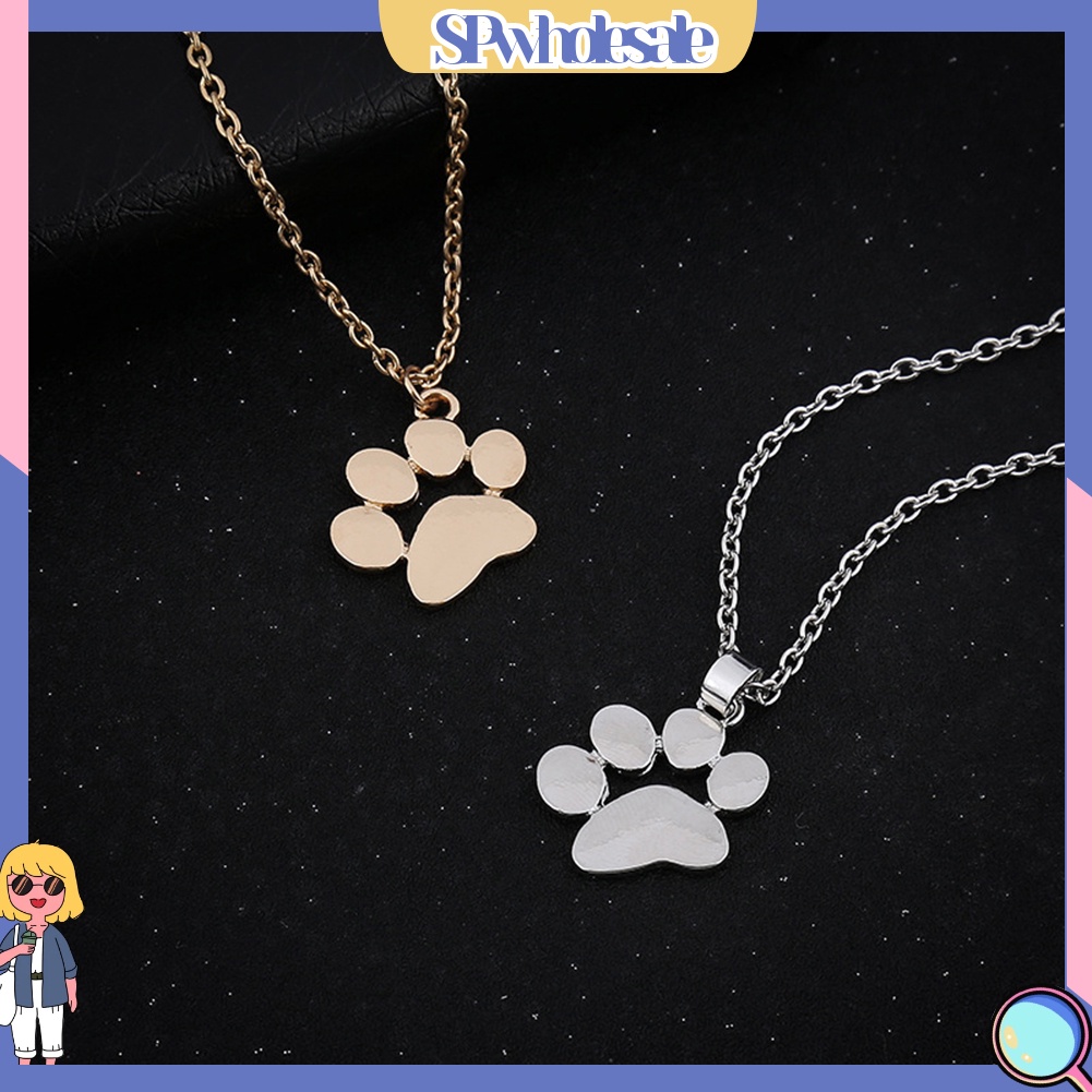 {SPwholesale} Dây chuyền mặt hình dấu chân mèo đáng yêu
