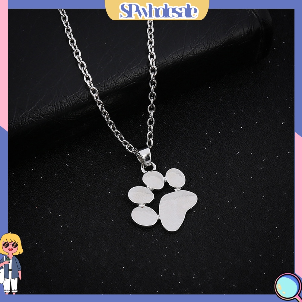 {SPwholesale} Dây chuyền mặt hình dấu chân mèo đáng yêu