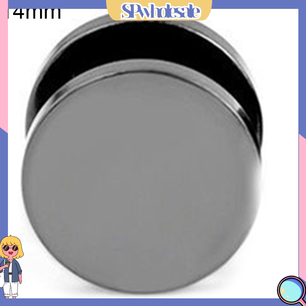 SPwholesale| 1 Khuyên tai bằng thép không gỉ hình quả tạ đường kính 3mm - 14mm