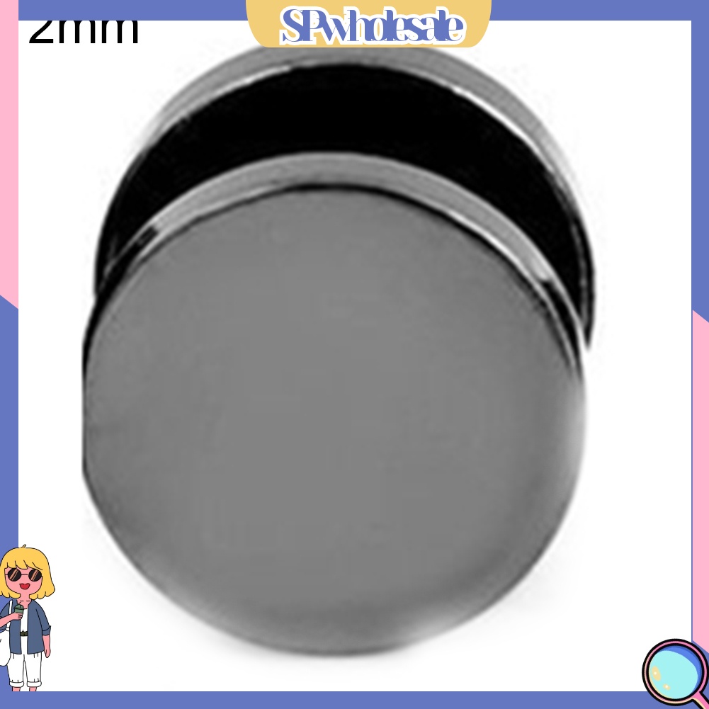 SPwholesale| 1 Khuyên tai bằng thép không gỉ hình quả tạ đường kính 3mm - 14mm
