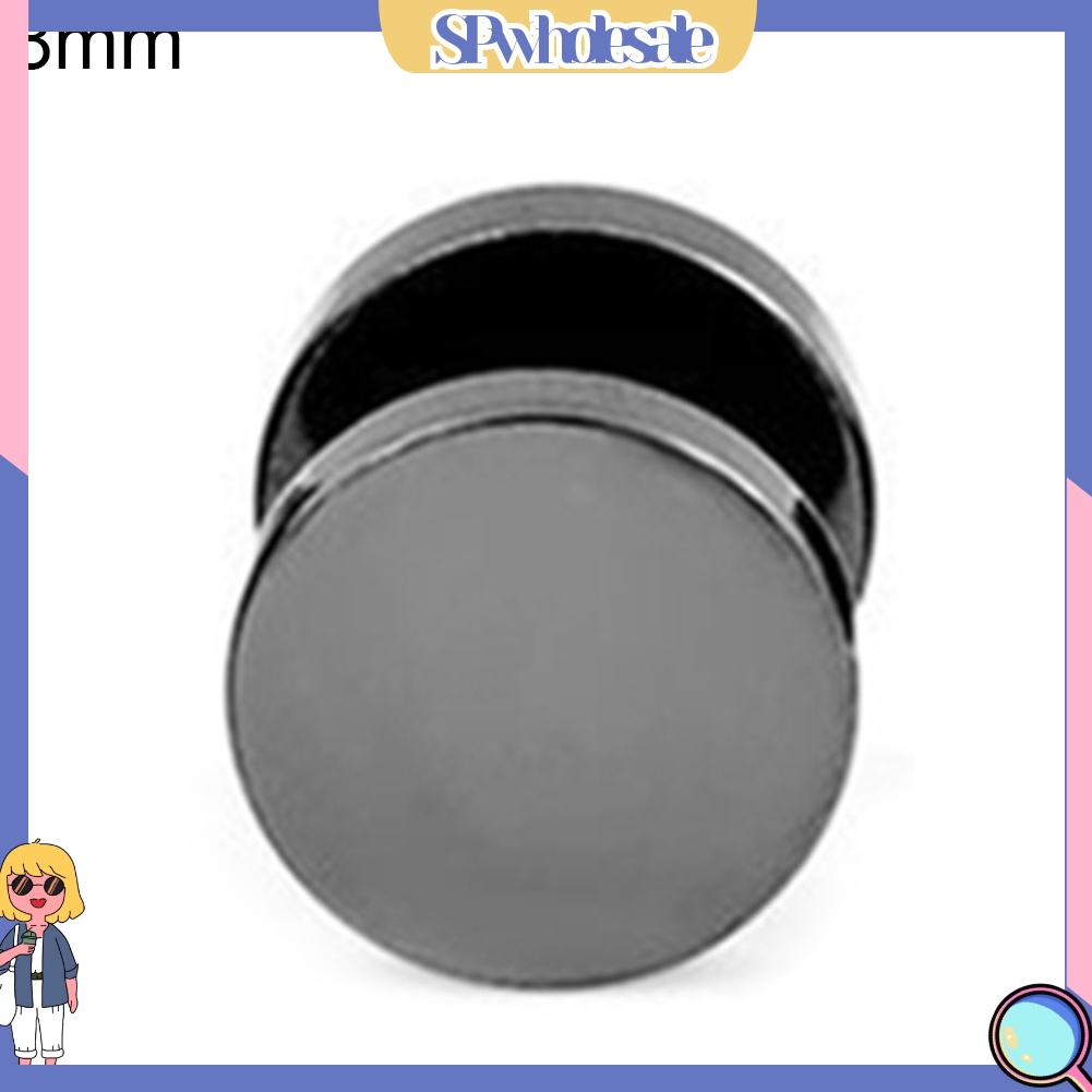 SPwholesale| 1 Khuyên tai bằng thép không gỉ hình quả tạ đường kính 3mm - 14mm