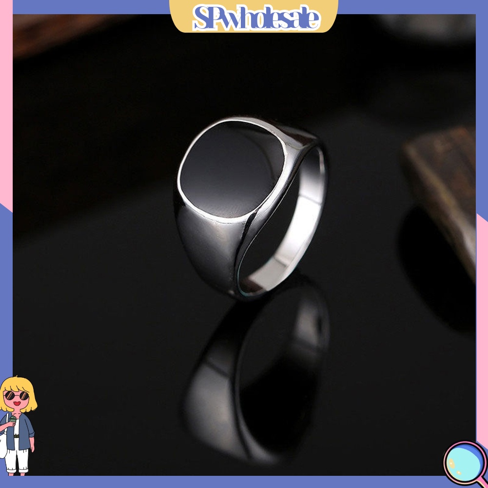 SPwholesale| Nhẫn đeo tay bằng thép không gỉ kiểu dáng thời trang cá tính cho nam