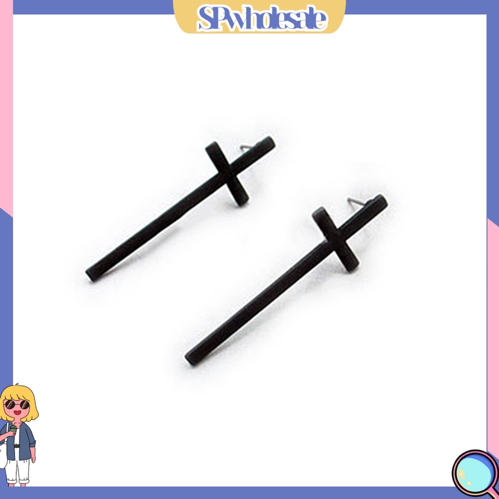 {SPwholesale} Khuyên tai hình thánh giá phong cách cổ điển dành cho cả nam và nữ