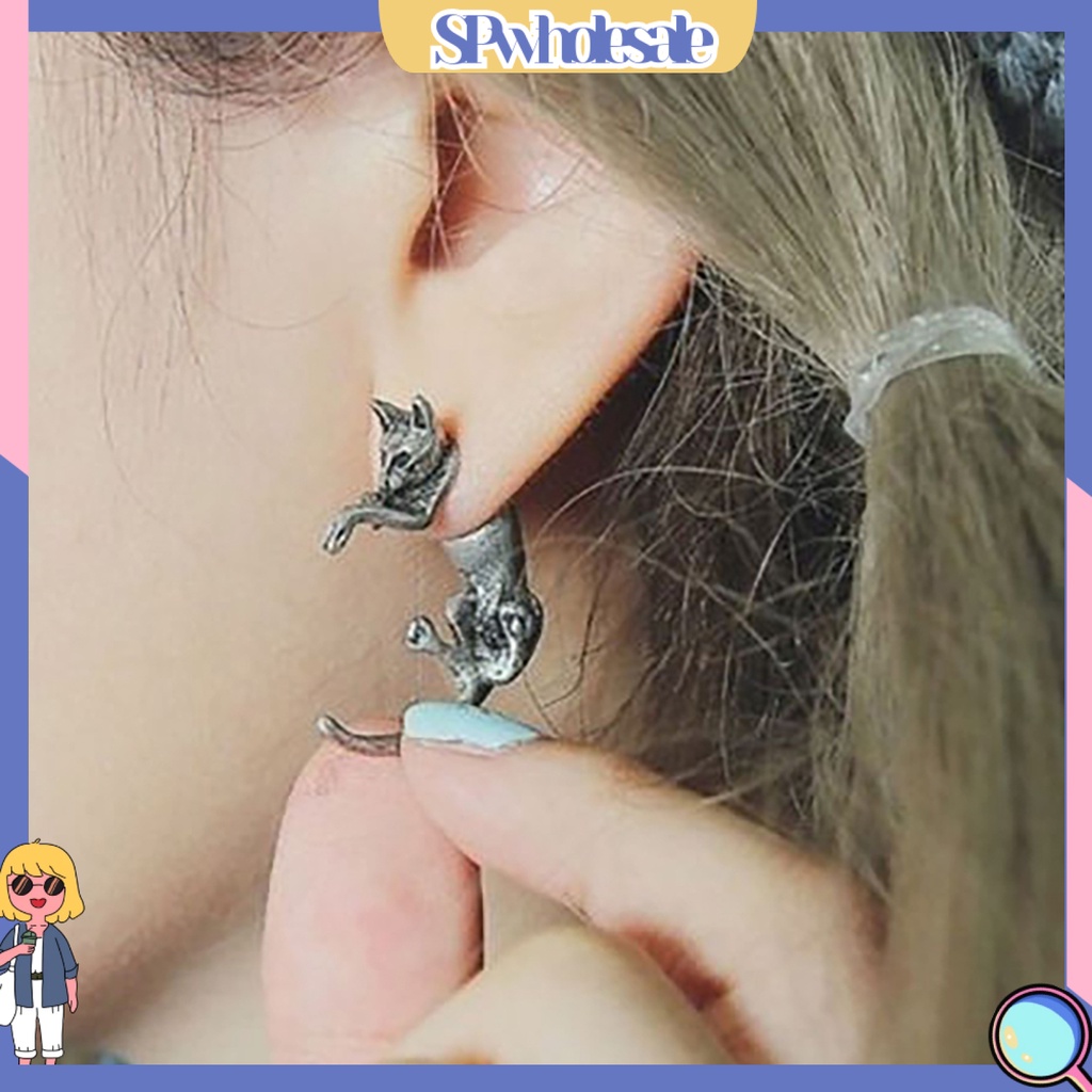 {SPwholesale} Khuyên tai hình con cáo đuôi dài cá tính dành cho cả nam và nữ