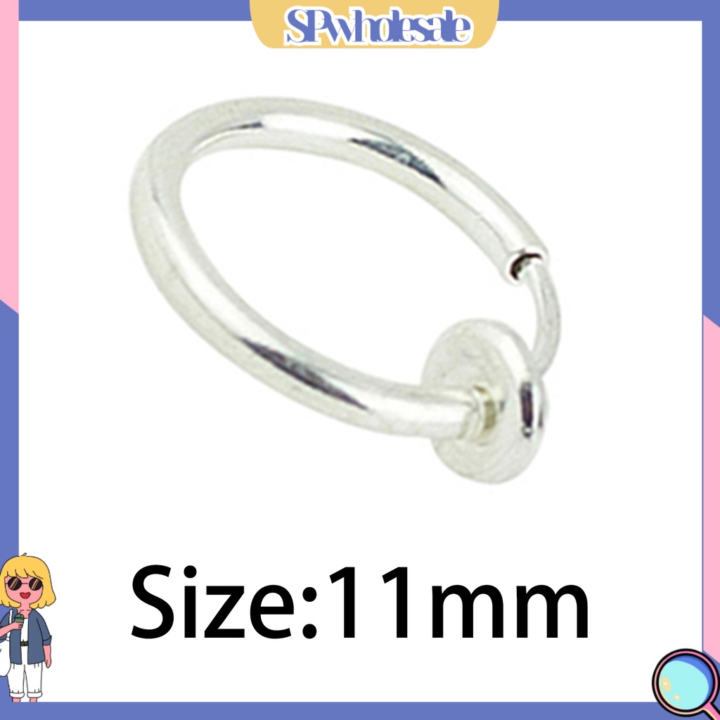 {SPwholesale} 1 khuyên tai dáng tròn thiết kế đơn giản Unisex cá tính cho nam nữ