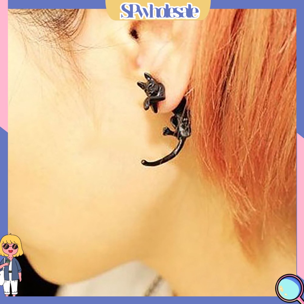 {SPwholesale} Khuyên tai hình con cáo đuôi dài cá tính dành cho cả nam và nữ