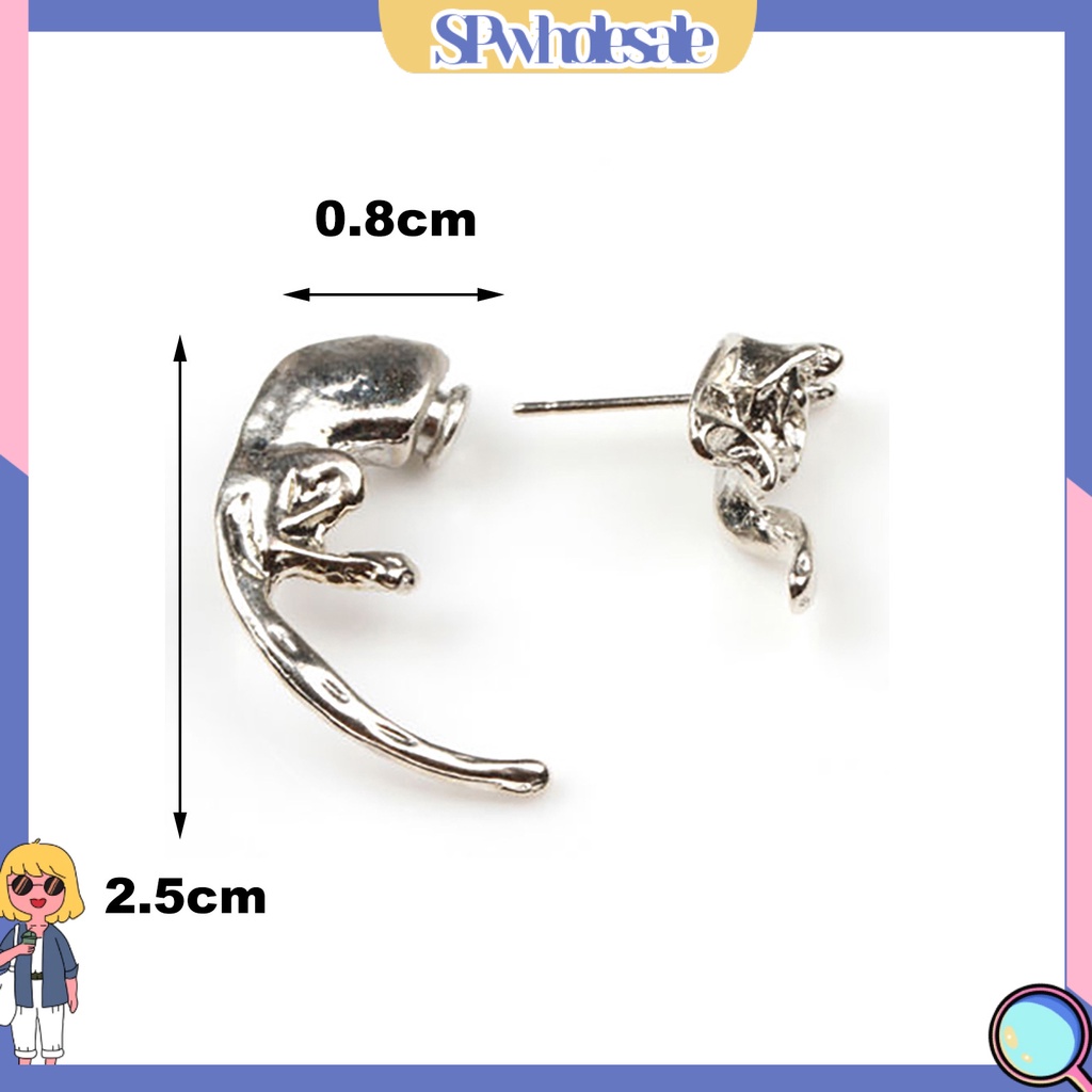 {SPwholesale} Khuyên tai hình con cáo đuôi dài cá tính dành cho cả nam và nữ