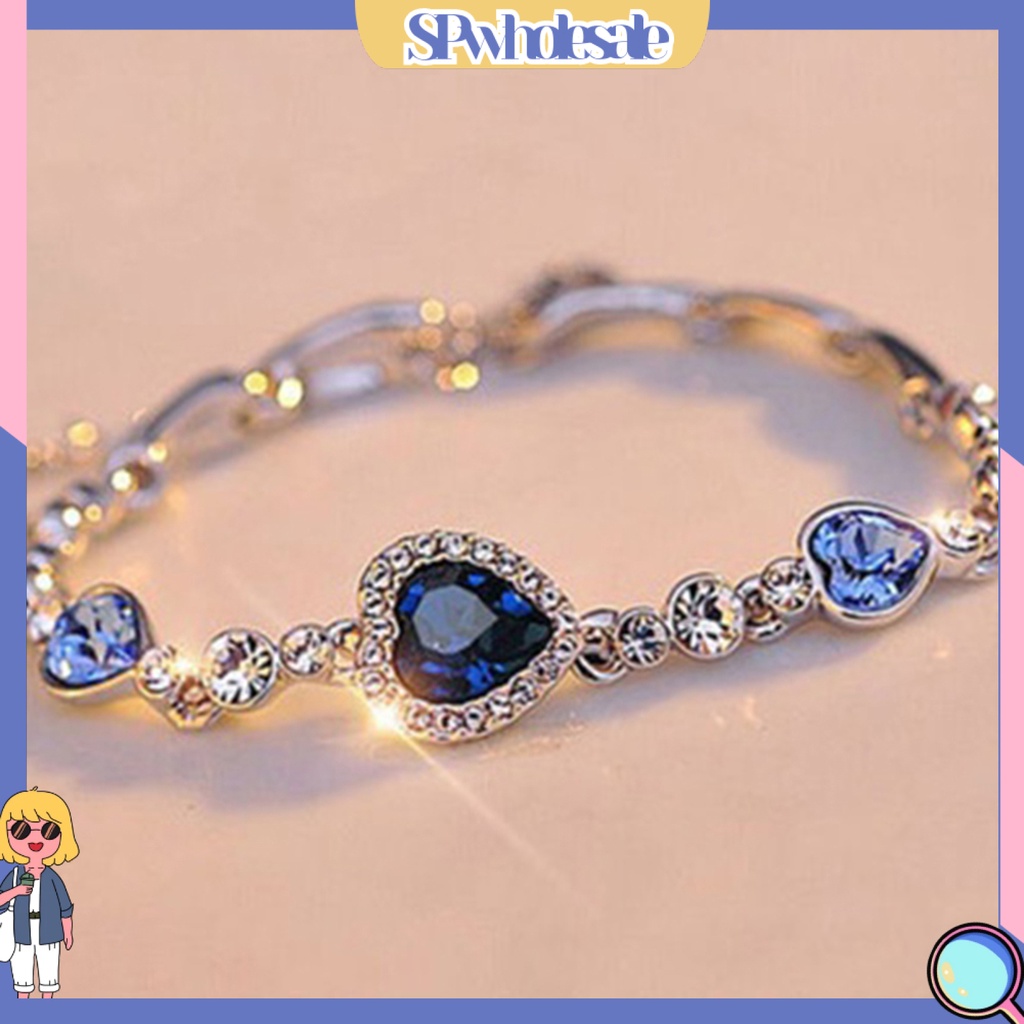 {SPwholesale} Vòng tay nữ trang đính đá tạo hình độc đáo