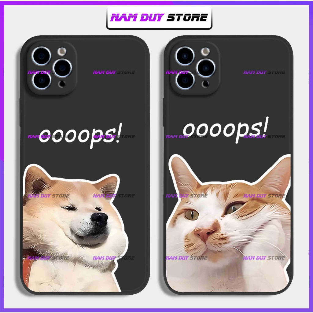 Ốp lưng iphone cặp đôi chó mèo ngộ nghĩnh dễ thương đẹp cho ip 6/6s/7/8/X/XS/11/12/13/14 Pro Plus Max