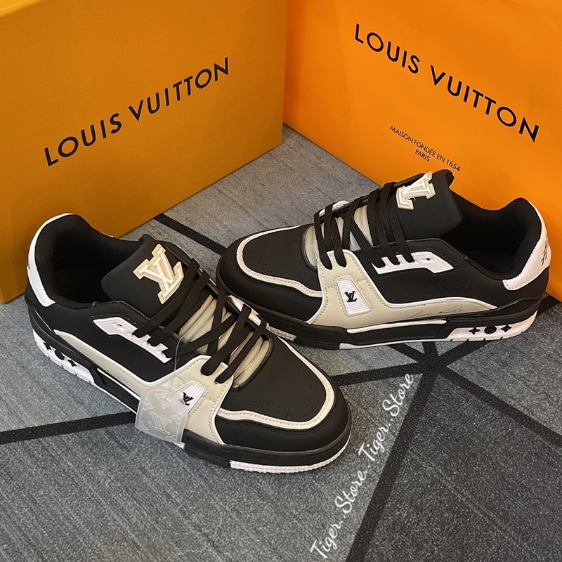GIÀY LV #54 BLACK WHITE 2023 LAI AU SC