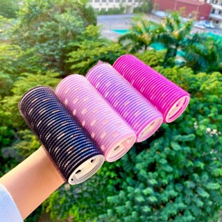  Lô Uốn Tóc Mái Bay,Lõi Nhôm Nhiệt Lô Cuốn Tóc Hàn Quốc Xoăn Size To Dài Tự Dính 5 x 11 cm 