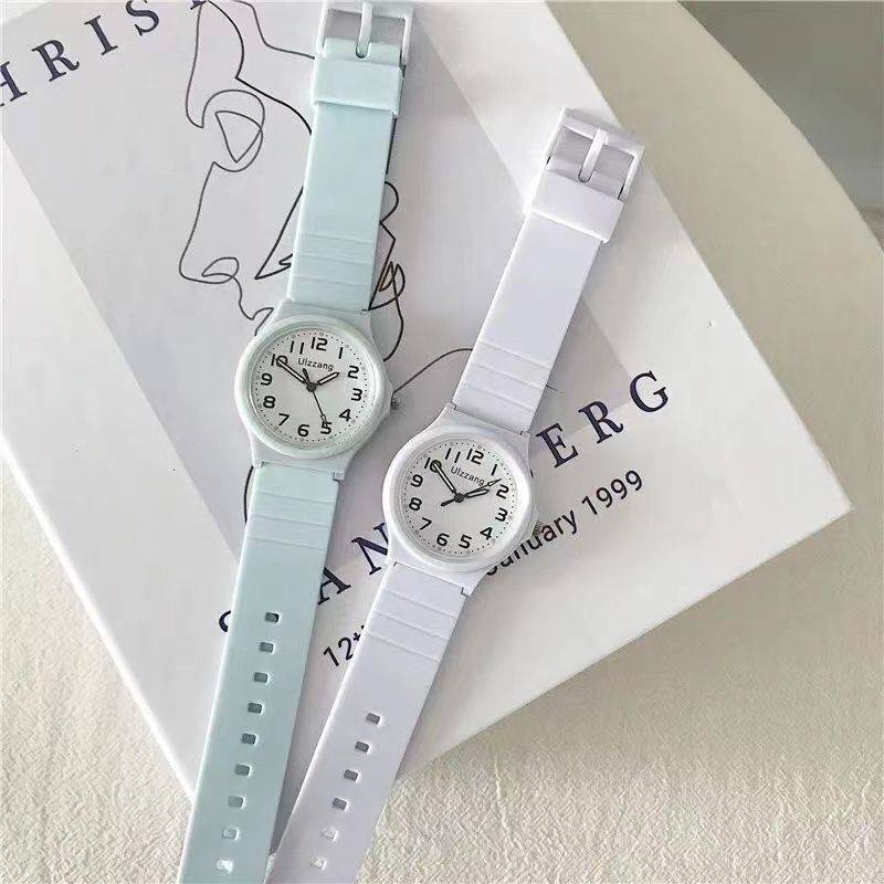 Đồng Hồ Thạch Anh Dạ Quang Chống Thấm Nước Kiểu Hàn Quốc Thời Trang Cho Học Sinh