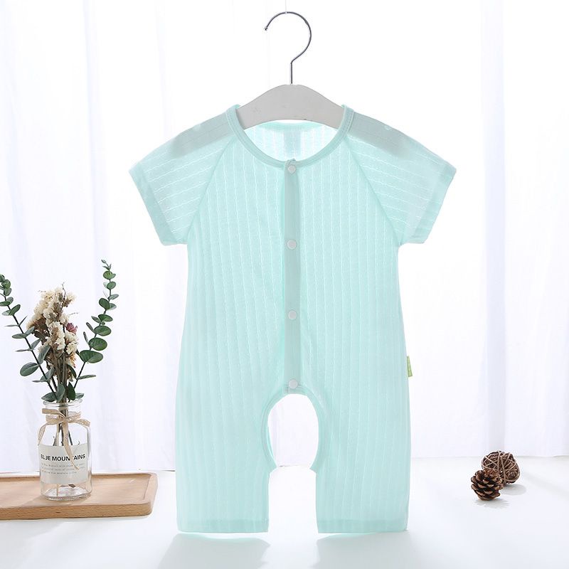 Áo Liền Quần Mùa Hè Mỏng Điều Hòa Không Khí In Hình Chuột Cho Bé Sơ Sinh 0-3 Tuổi 6-12 Tháng Tuổi