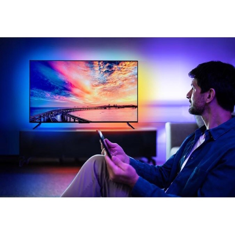 Đèn led phản ứng ánh sáng và màu săc theo nội dung màn hình cho android tv ( ambilight)
