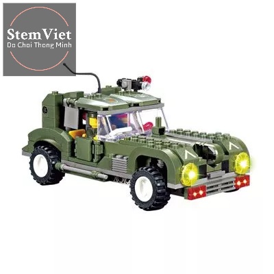 Đồ chơi xếp hình Quân Dã Chiến: Windchaser Kazi/Gao Bo Le/GBL/Bozhi KY84001, mô hình lắp ráp thông m