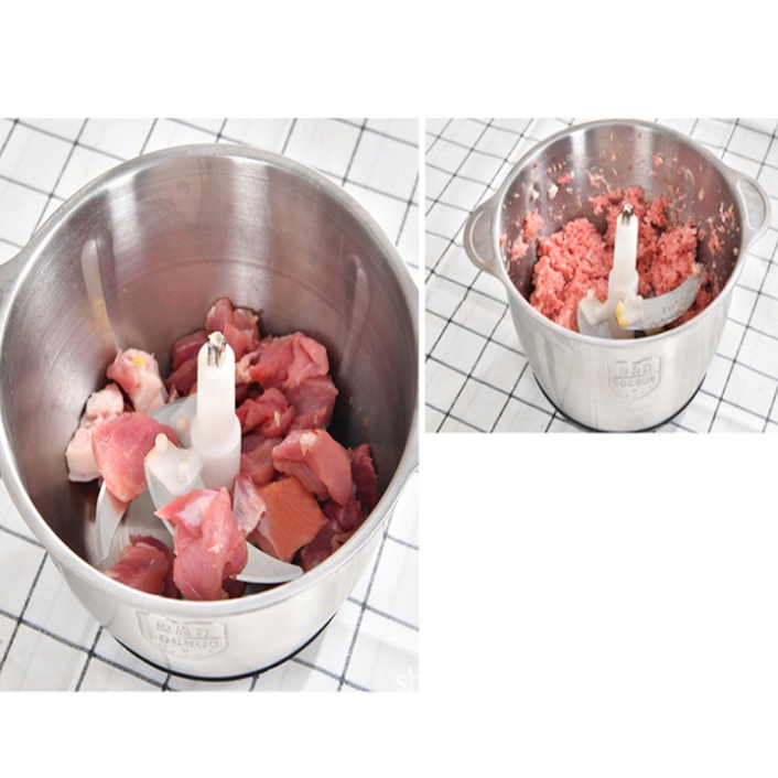 Máy xay thịt 1000W RAF cối Inox 304 dung tích 3L