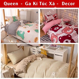 Bộ ga giường nệm cotton poly ,ga gối kí túc xá 80x190cm , ga giường đơn - chuyengagoigiaxuong