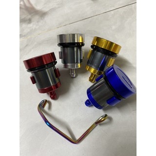 Bình dầu AEM nhỏ gắn xe máy kèm pát màu titan
