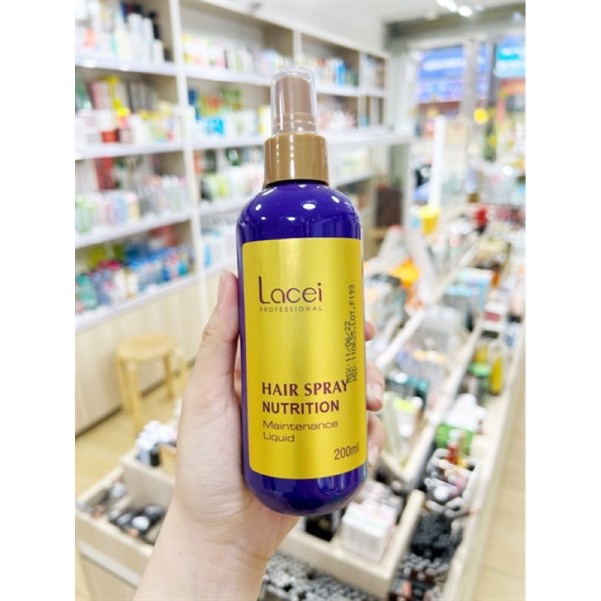 XỊT DƯỠNG TÓC LACEI HAIR SPRAY NUTRITION MAINTENANCE LIQUID 200ML (TÍM) - CHAI