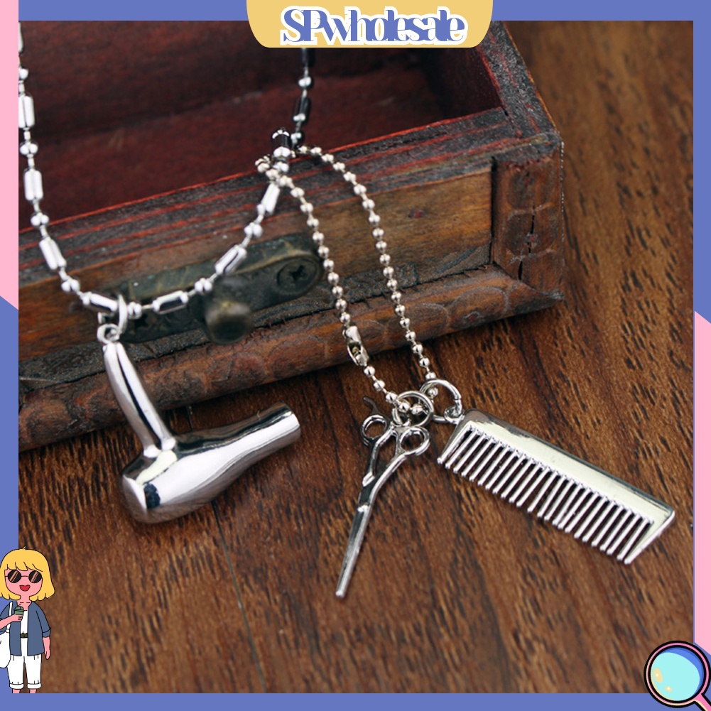 [SPwholesale] Dây chuyền mặt dây hình kéo máy sấy tóc dùng làm quà tặng độc đáo